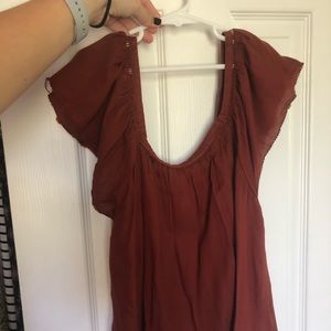 Off the shoulder shirt
